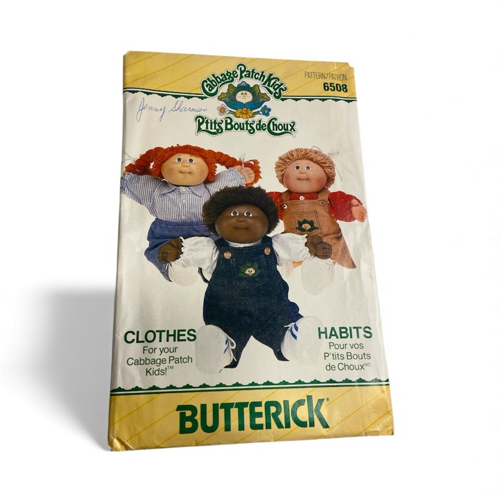 Cabbage patch kids clothes pattern 6508 *uncut*